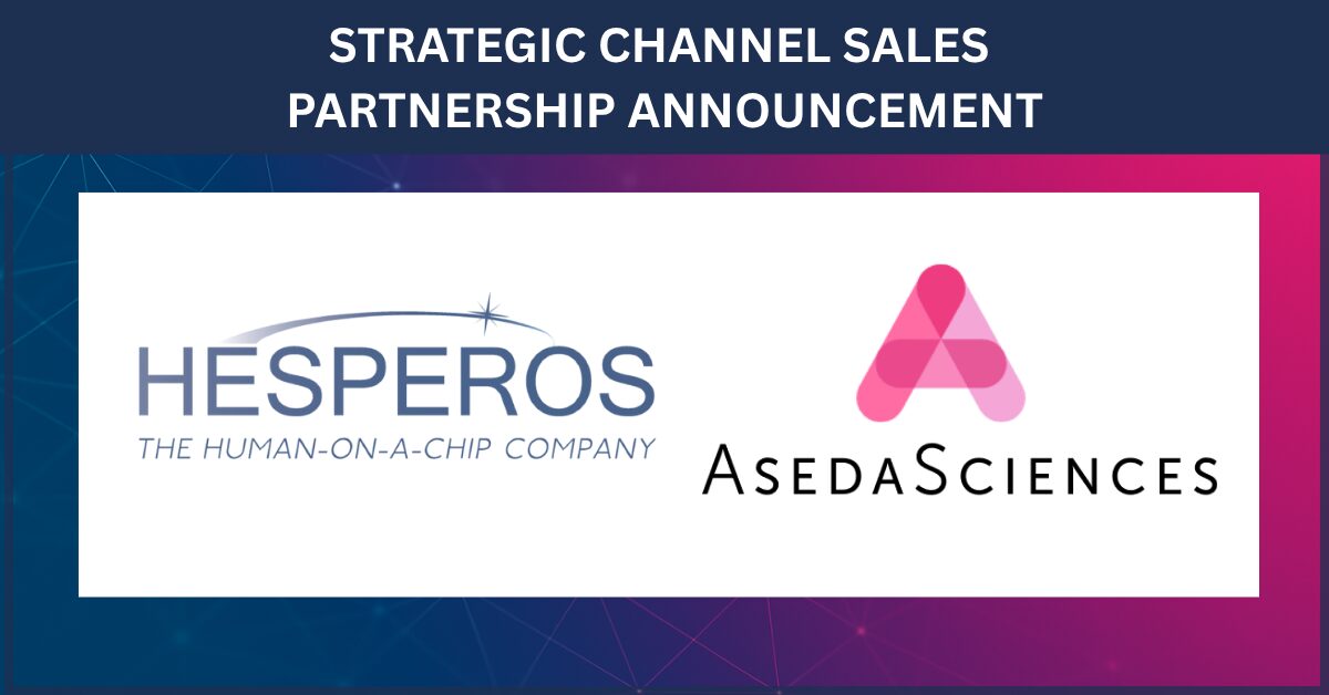 Hesperos announces strategic sales partnership with AsedaSciences